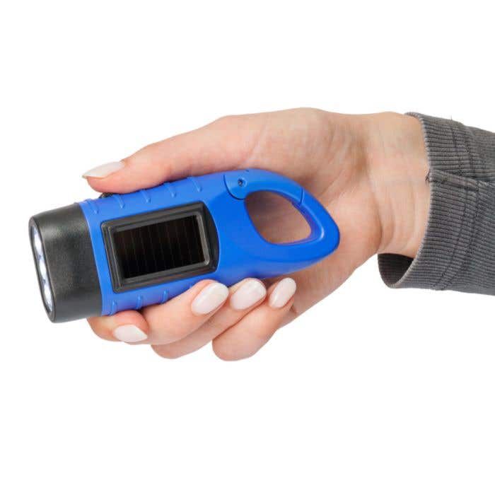 Zaklamp Kano | Gerecycled | Solar | Karabijnhaak