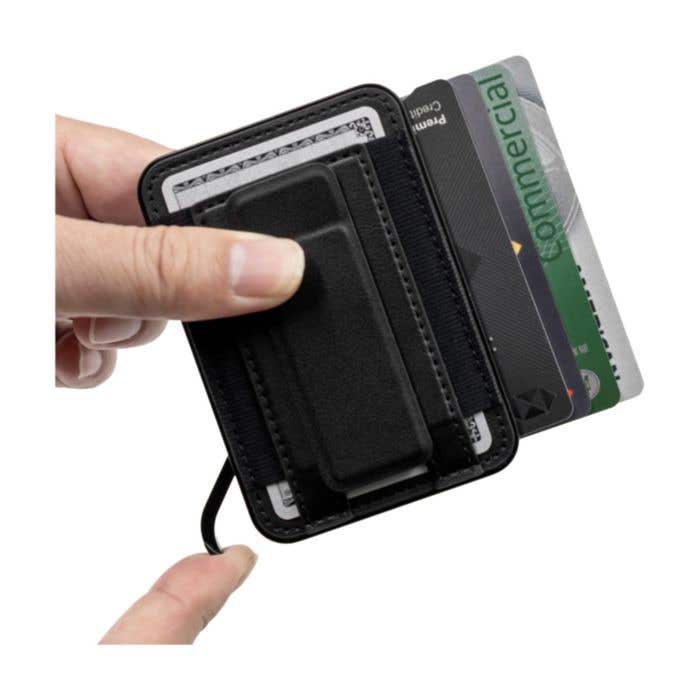BrandCharger pasjeshouder Wally Stand Pro | 6 pasjes | Telefoonhouder