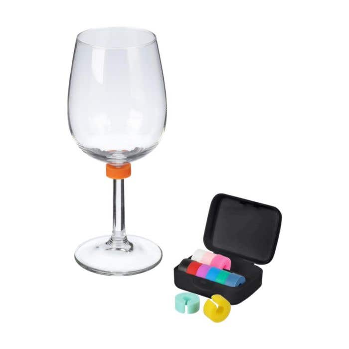 Glasmarkers Ringo | Siliconen | 12 stuks