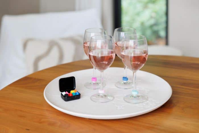 Glasmarkers Ringo | Siliconen | 12 stuks