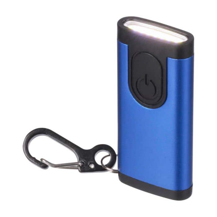 Alarmlampje Alero | Gerecycled aluminium | Oplaadbaar | 90 dB alarm | Karabijnhaak