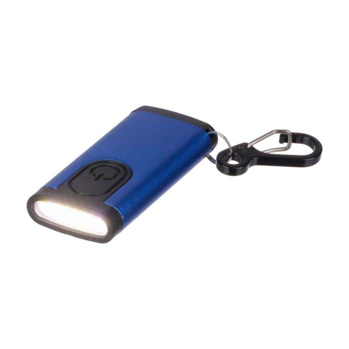 Alarmlampje Alero | Gerecycled aluminium | Oplaadbaar | 90 dB alarm | Karabijnhaak