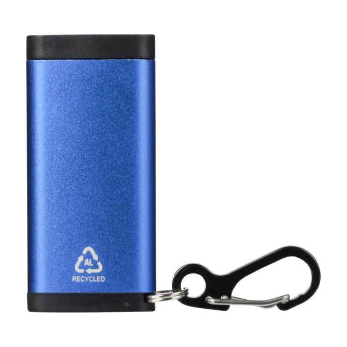 Alarmlampje Alero | Gerecycled aluminium | Oplaadbaar | 90 dB alarm | Karabijnhaak