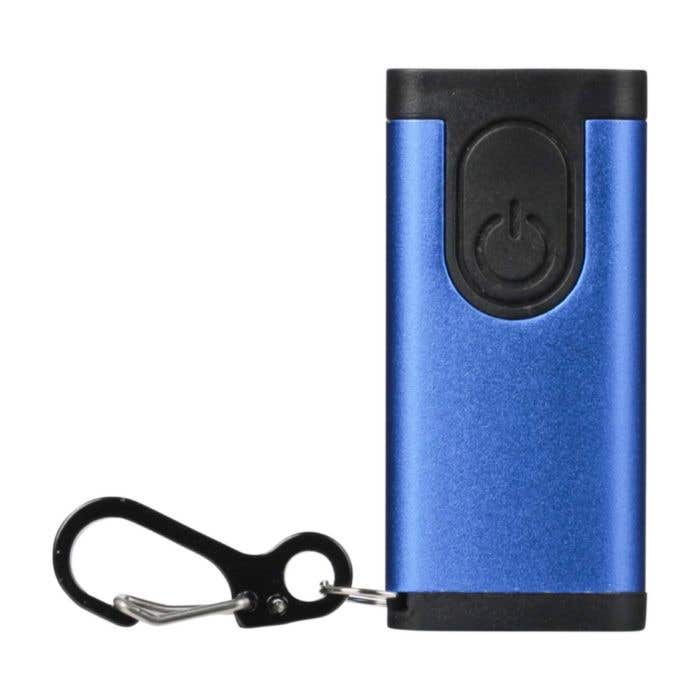 Alarmlampje Alero | Gerecycled aluminium | Oplaadbaar | 90 dB alarm | Karabijnhaak