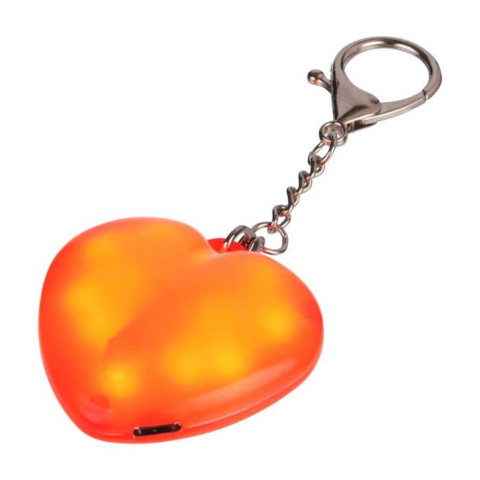 Sleutelhanger Gleamo | Hartvorm | Met lampje | Oplaadbaar