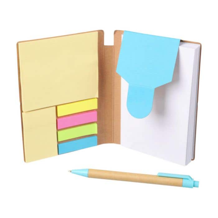 Notitieboek Quillo | A6 | 70 pagina’s | Blanco | Sticky notes