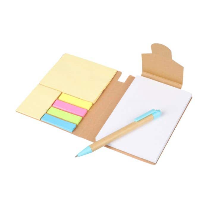 Notitieboek Quillo | A6 | Gerecycled | 70 pagina’s | Blanco | Sticky notes
