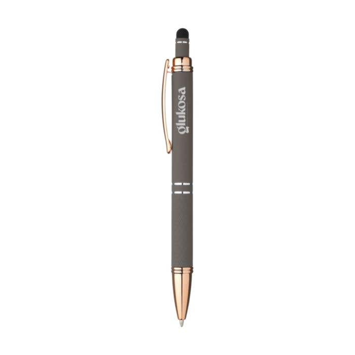 Stylus pen Luna | Gerecycled aluminium | Rubberen afwerking