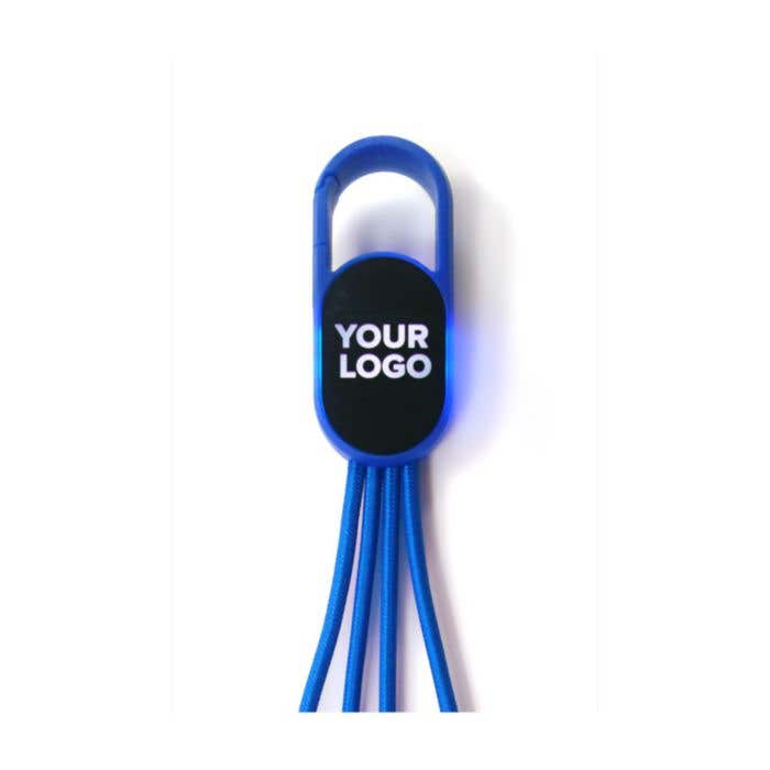 Oplaadkabel Idris | 4-in-1 | Lichtgevend logo