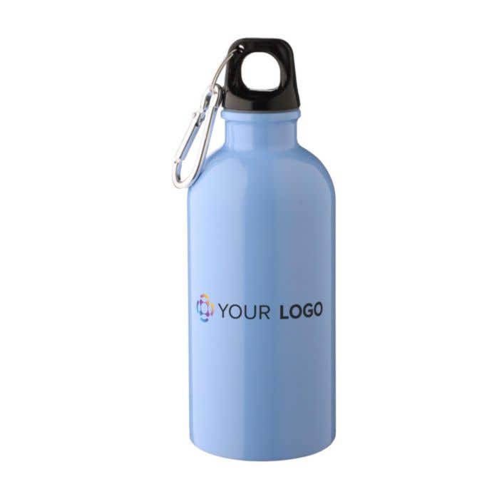 Drinkfles Sable | 400 ml | Gerecycled RVS | Enkelwandig | Karabijnhaak