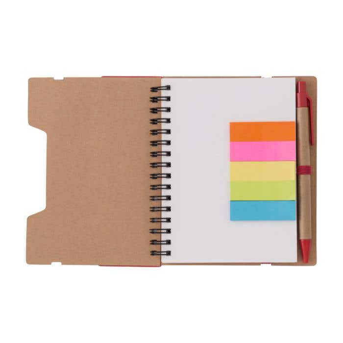Notitieboek Eco-Wire | A5 | FSC® papier | 60 pagina's | Gelinieerd | Sticky notes