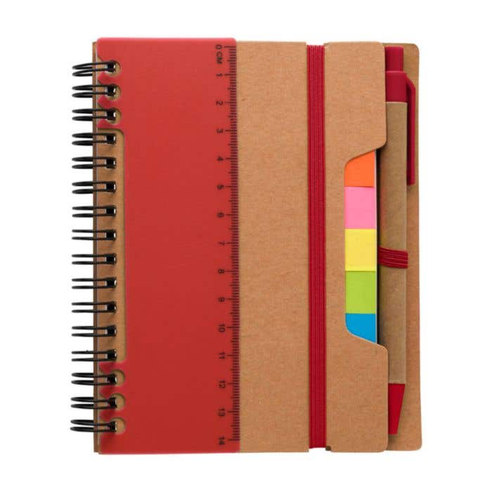 Notitieboek Eco-Wire | A5 | FSC® papier | 60 pagina's | Gelinieerd | Sticky notes