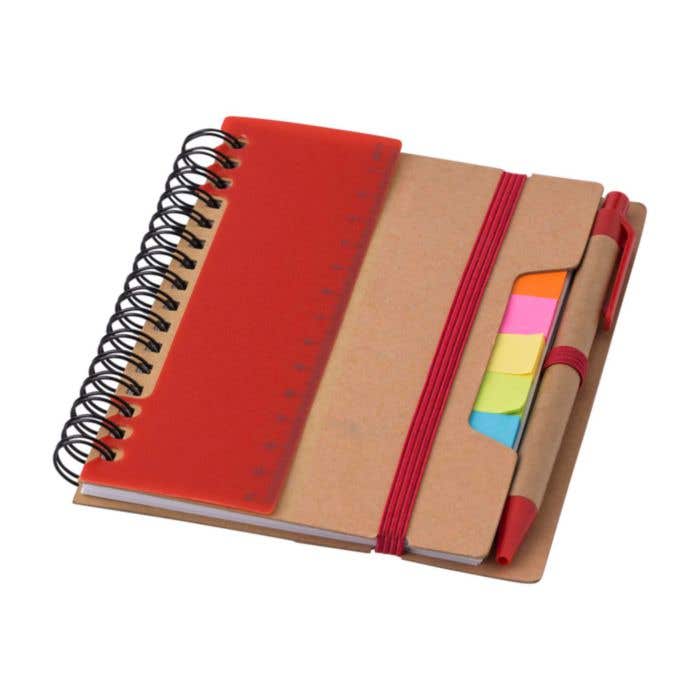 Notitieboek Eco-Wire | A5 | FSC® papier | 60 pagina's | Gelinieerd | Sticky notes