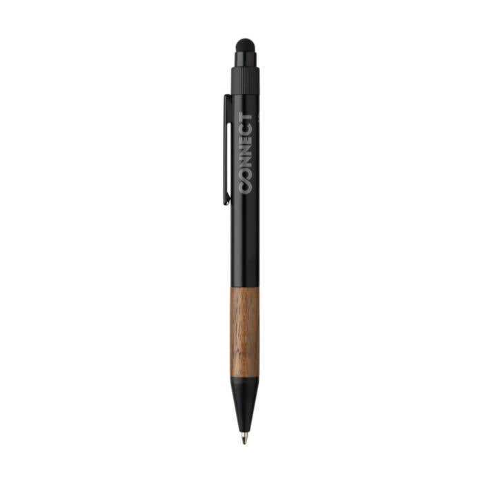 Geschenkset Signature Walnut Duo | Balpen en sleutelhanger | FSC® hout | Stylus| In giftbox