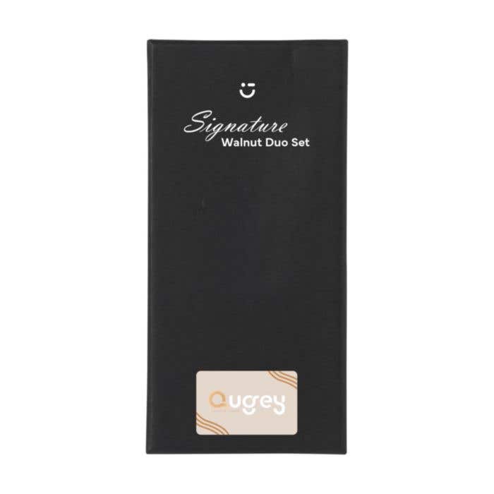 Geschenkset Signature Walnut Duo | Balpen en sleutelhanger | FSC® hout | Stylus | In giftbox