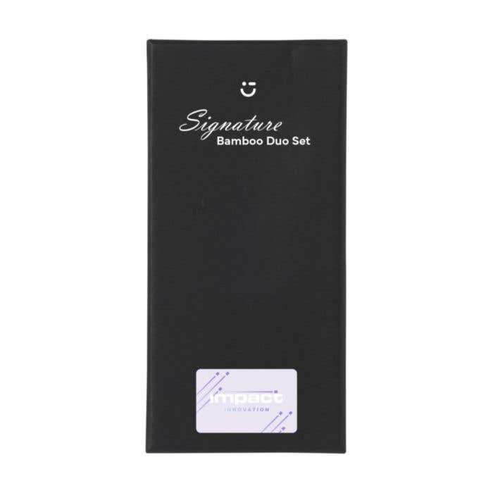 Geschenkset Signature Bamboo Duo | Balpen en sleutelhanger | Bamboe