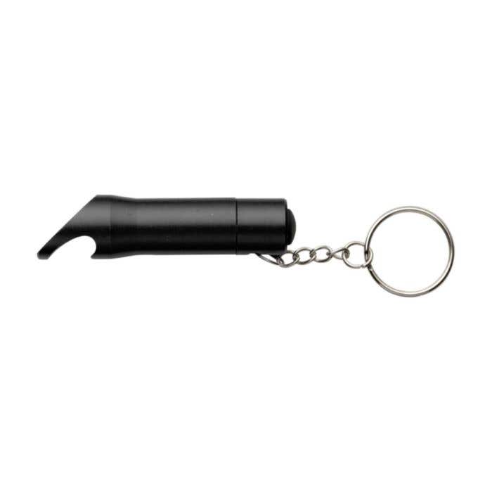 Sleutelhanger Carla | Aluminium | Zaklamp | Flesopener