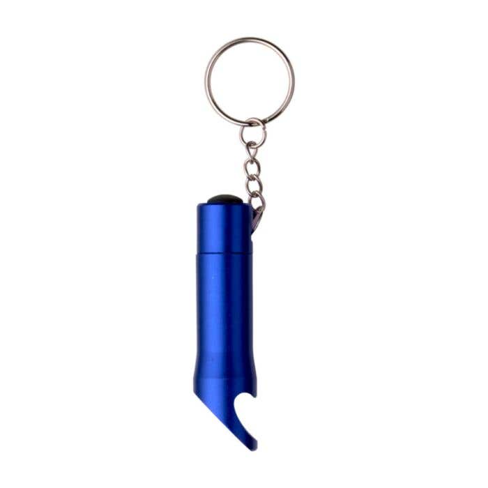 Sleutelhanger Carla | Aluminium | Zaklamp | Flesopener