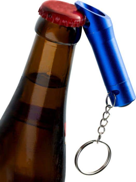 Sleutelhanger Carla | Aluminium | Zaklamp | Flesopener