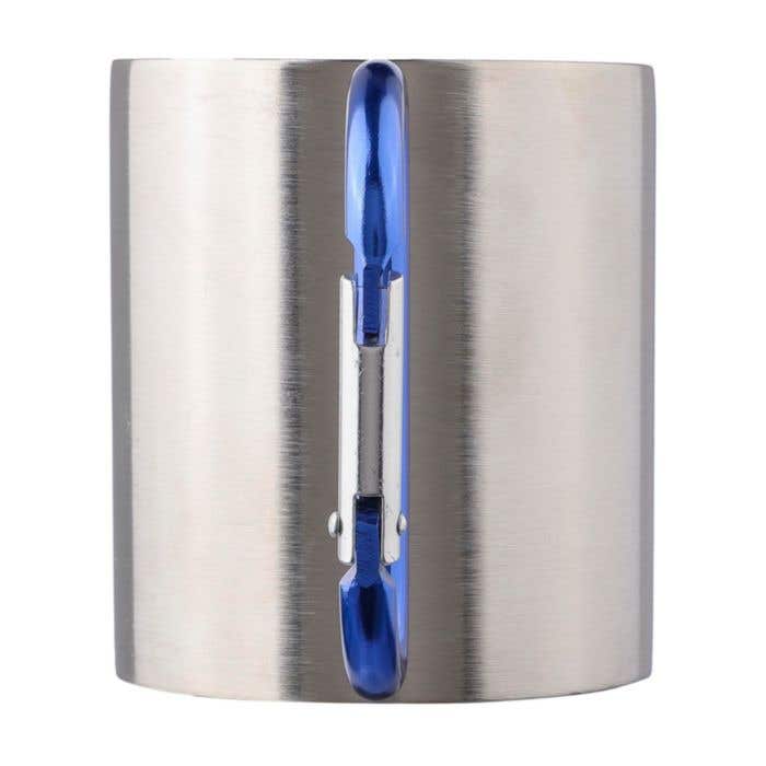 Mok Nella | 150 ml | RVS | Dubbelwandig | Karabijnhaak