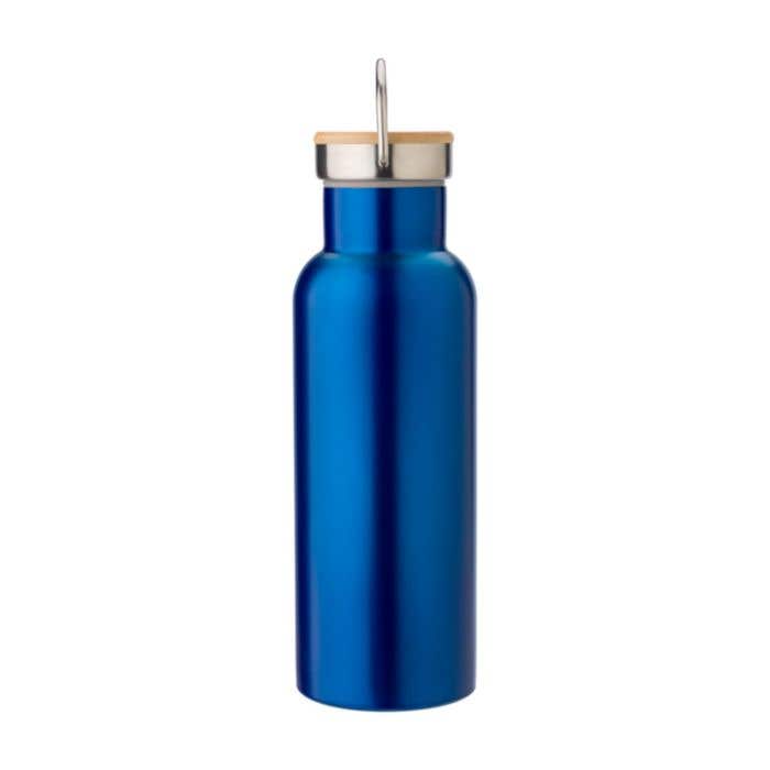 Drinkfles Odette | 500 ml | RVS | Dubbelwandig | Bamboe dop