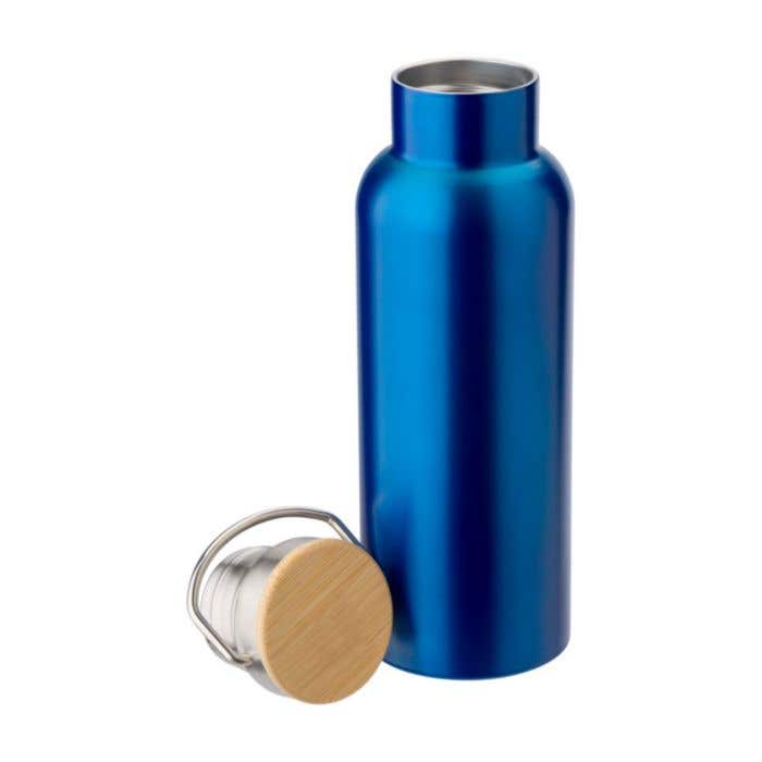 Drinkfles Odette | 500 ml | RVS | Dubbelwandig | Bamboe dop