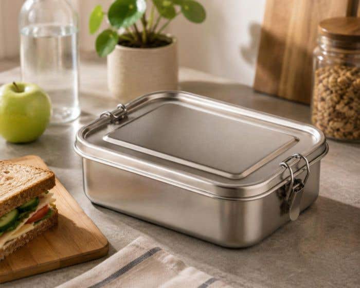 Lunchbox Kasen | 1,2 L | RVS | Gespsluiting