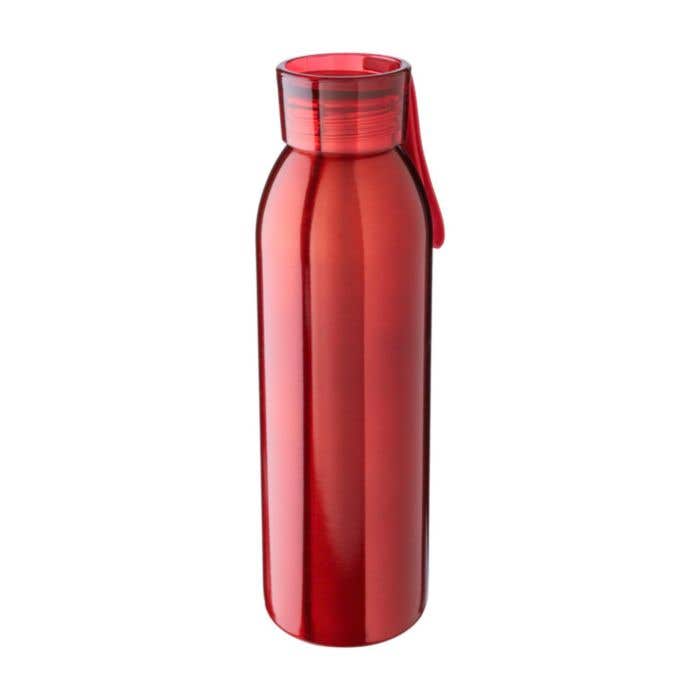 Drinkfles Cindy | 650 ml | Gerecycled RVS | Enkelwandig | Draagband