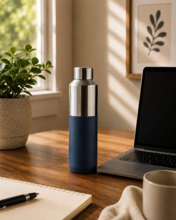 Drinkbeker Esen | 600 ml | Gerecycled RVS | Dubbelwandig