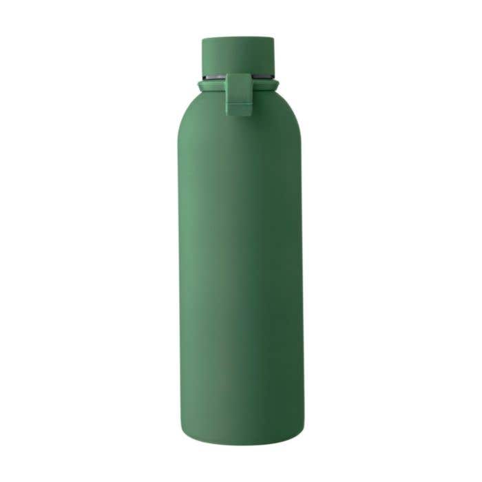 Drinkfles Sena | 500 ml | RVS | Dubbelwandig | Draaglus | Rubberen afwerking