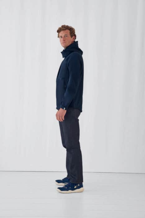 B&C jas Hooded Softshell Heren