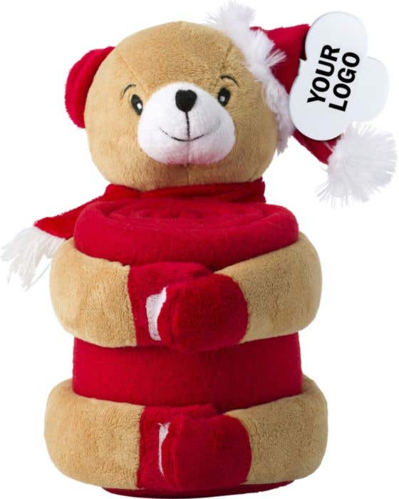 Kerstknuffel met fleecedeken