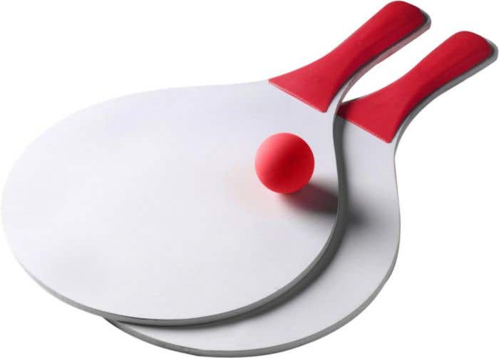 Beachball set Brava | Hout | 2 batjes en bal