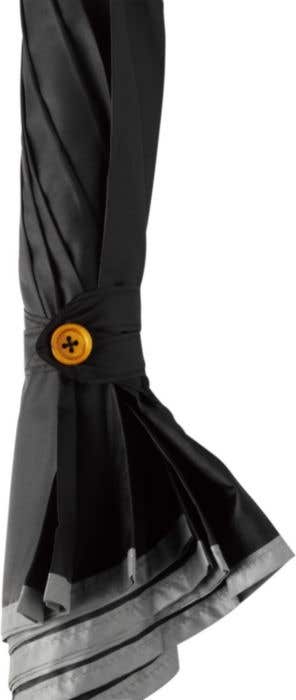 Paraplu met zilverkleurige band