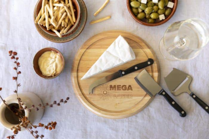 Rubberwood kaasplank Hollandaise [4-delig]