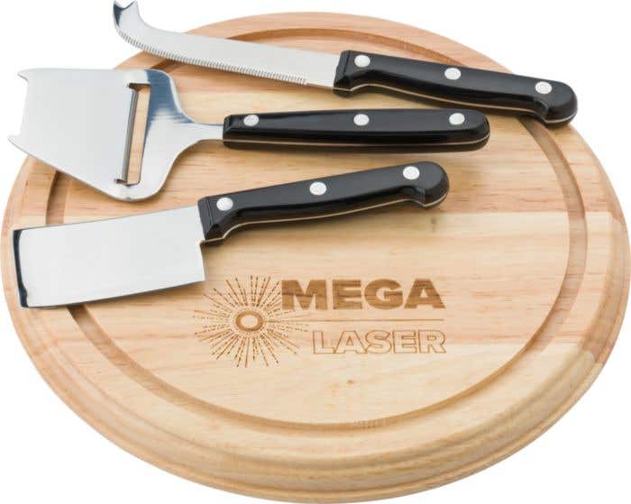 Rubberwood kaasplank Hollandaise [4-delig]