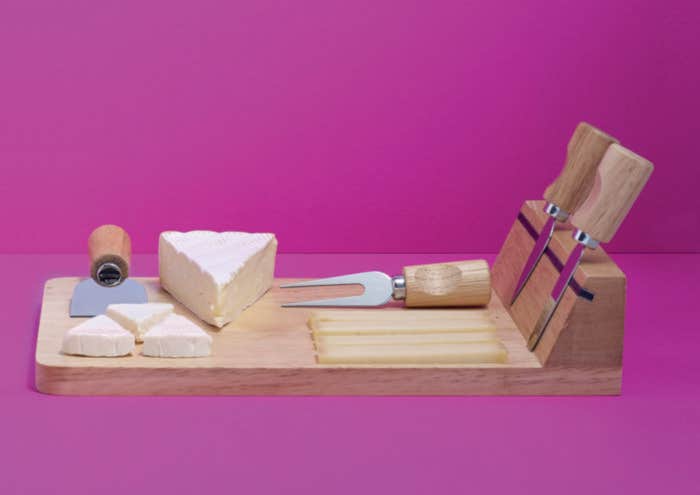 Rubberwood kaasplank Français [5-delig]