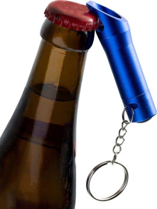 Sleutelhanger Carla | Aluminium | Zaklamp | Flesopener