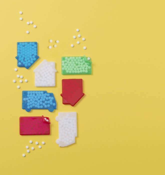 Mintcard met suikervrij pepermunt