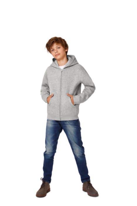B&C Sweatshirt Hooded Full Zip Kids