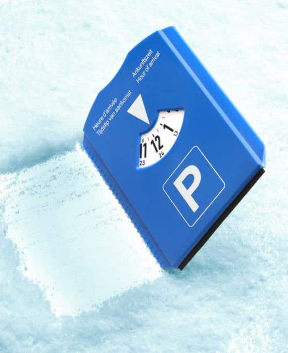 Parkeerschijf Cole | IJskrabber | Met winkelwagenmuntjes