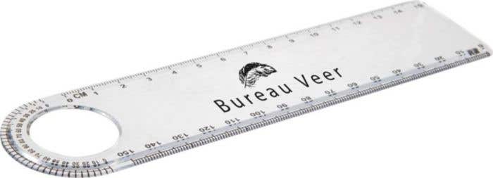 Liniaal met gradenboog [15cm]