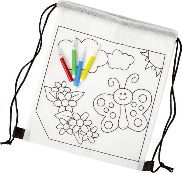 Rugzak Santino | 2,5 L | Non-woven | Trekkoord | Met 4 stiften
