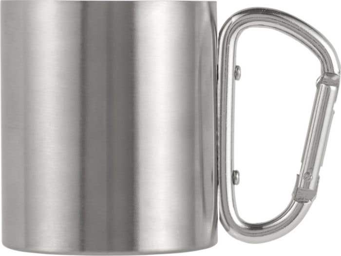 Mok Nella | 150 ml | RVS | Dubbelwandig | Karabijnhaak