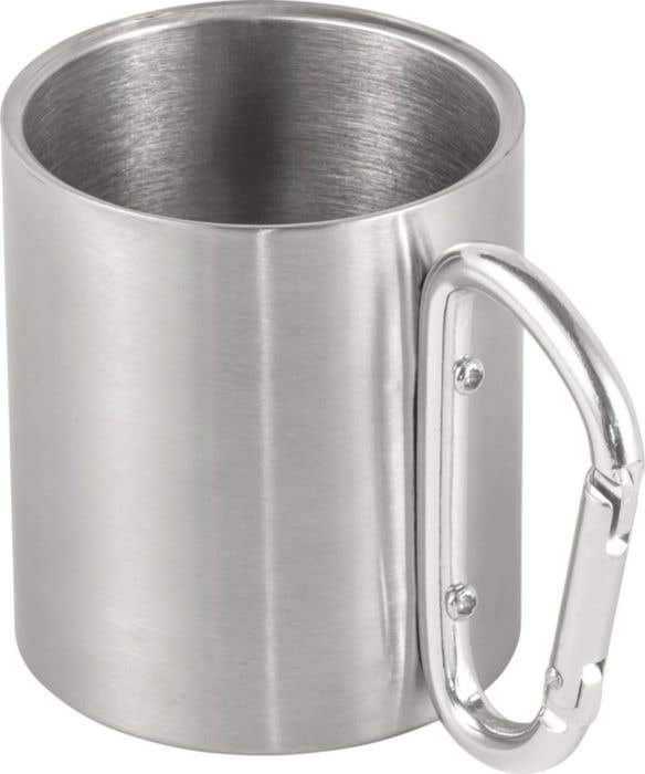 Mok Nella | 150 ml | RVS | Dubbelwandig | Karabijnhaak