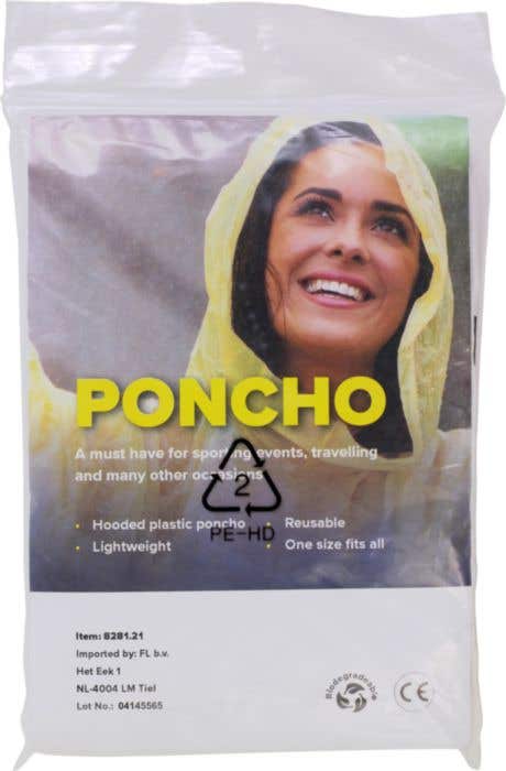 Biologisch afbreekbare poncho Jessica