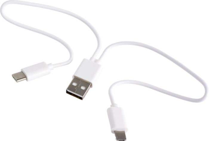 USB oplaadkabel met telefoonstandaard