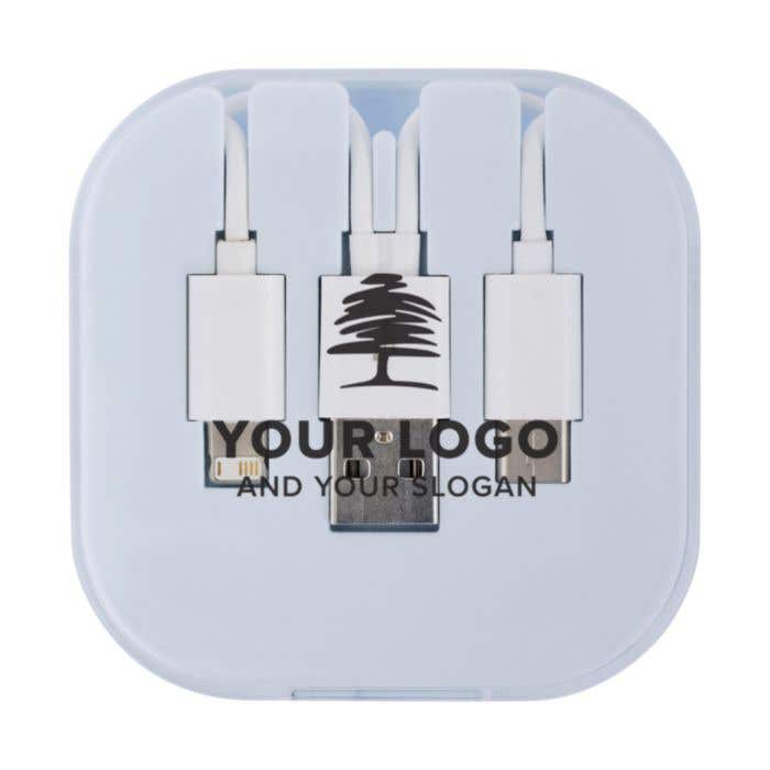 USB oplaadkabel met telefoonstandaard