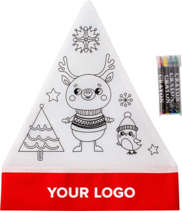 Teken kerstmuts