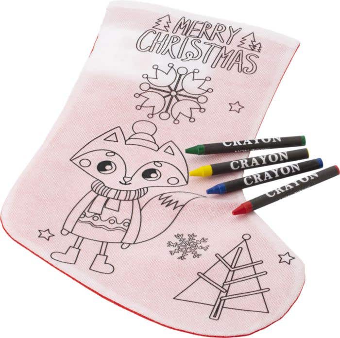 Teken kerstsok